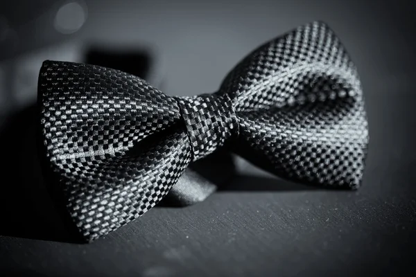 Black bow tie — Stock Photo, Image