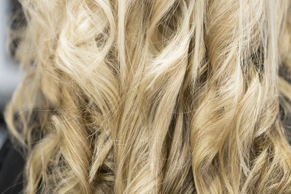 Blonde haren close-up — Stockfoto