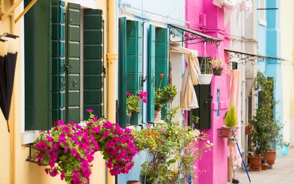 Kolorowe domy w Włochy — Zdjęcie stockowe