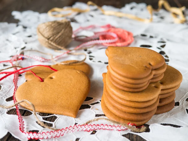 Biscotti fatti di pasta di miele — Foto Stock