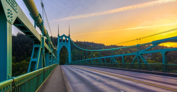 St. John's Bridge a Portland, Oregon, Stati Uniti — Foto Stock