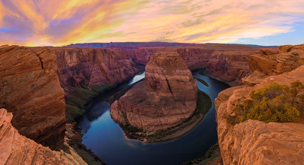 Frumoasă imagine a Horseshoe Bend — Fotografie, imagine de stoc