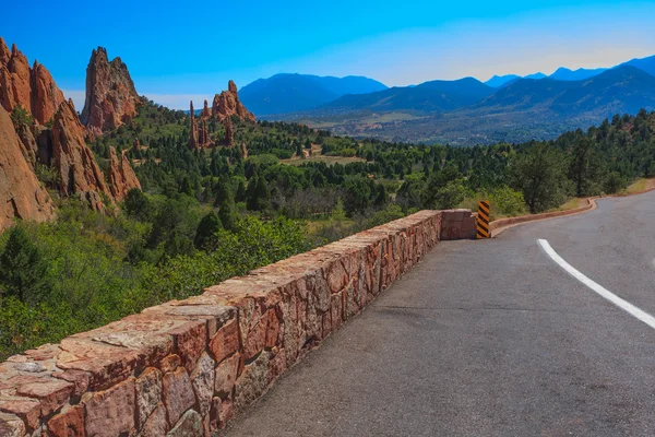 Imagem Paisagem do Jardim dos Deuses . — Fotografia de Stock