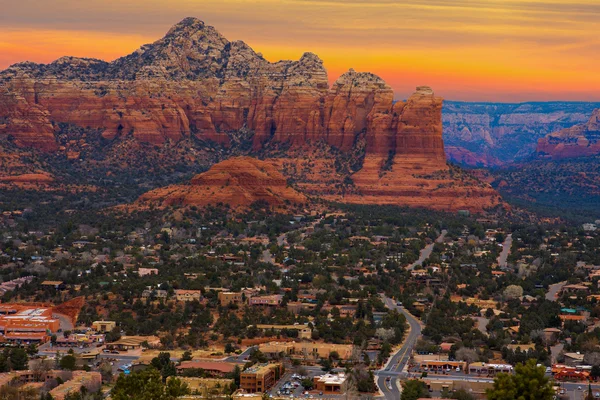 Zachód słońca Vista Sedona w stanie Arizona — Zdjęcie stockowe