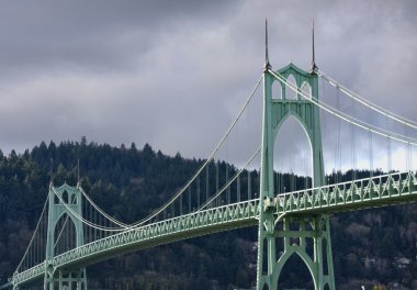 St john's Köprüsü portland Oregon, usa.
