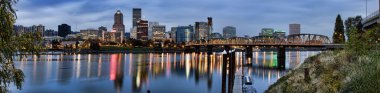 Portland, Oregon, ABD Panoraması.