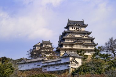 Japonya görkemli Himeji Kalesi.