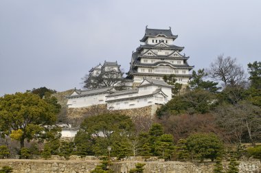 Japonya görkemli Himeji Kalesi.