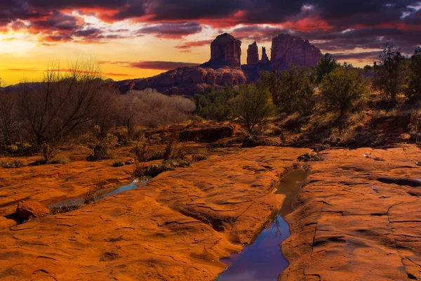 Coucher de soleil Vista de Sedona, Arizona — Photo