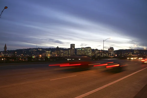 Portland, Oregon from the Burnside Bridge — Stock Photo, Image