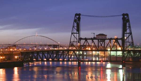 Night Time Image of Portland, Oregon. — Stock Photo, Image