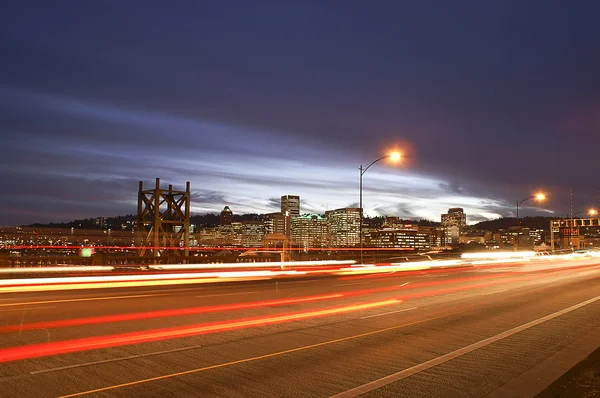 Portland, Oregon a Burnside-híd — Stock Fotó