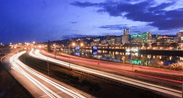 Rainy Landscape of Portland, Oregon, Estados Unidos . —  Fotos de Stock