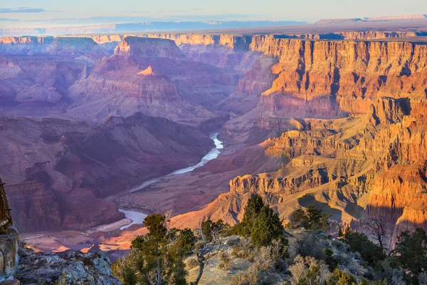 Majestátní Vista Grand Canyon za soumraku — Stock fotografie