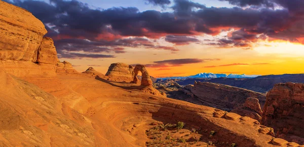 Panorama av arches national park — Stockfoto