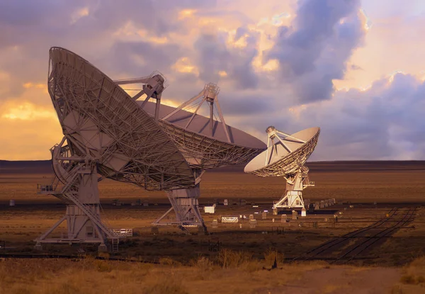 Imagem de radiotelescópios — Fotografia de Stock