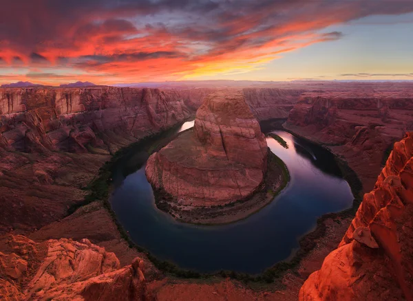 Beautiful Sunset View of Horseshoe Bend — Stock Photo, Image