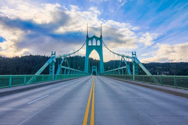 St. John's Bridge a Portland, Oregon, Stati Uniti — Foto Stock