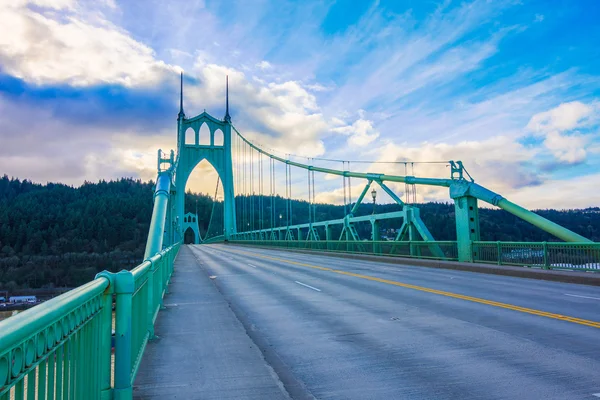 St. John's Bridge a Portland, Oregon, Stati Uniti — Foto Stock