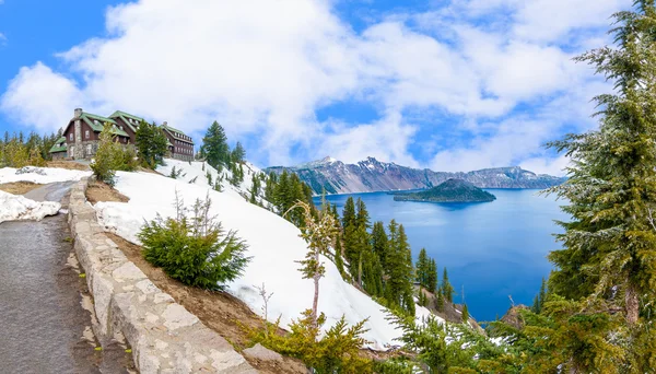 Belo Panorama do Lago da Cratera — Fotografia de Stock