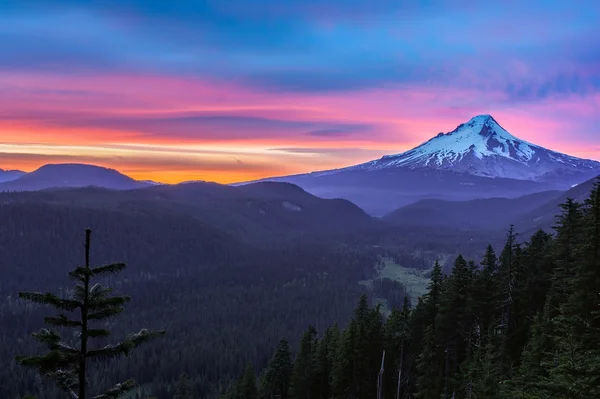 Bela Vista do Monte Hood em Oregon, EUA — Fotografia de Stock