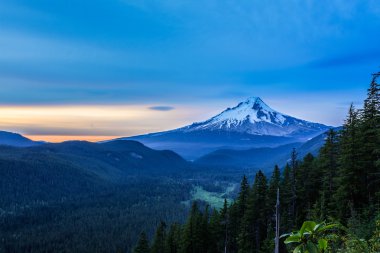 güzel manzara mount hood Oregon, usa