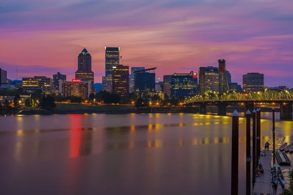 Puesta de sol en Portland Oregon —  Fotos de Stock