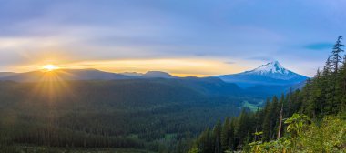 güzel manzara mount hood Oregon, usa