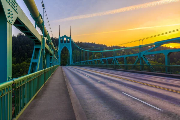 St. John's Bridge a Portland, Oregon, Stati Uniti — Foto Stock