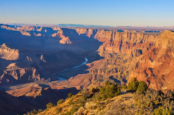 Vista maestosa del Grand Canyon al tramonto — Foto Stock
