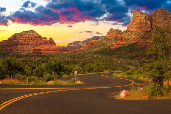 Sonnenaufgang in der sedona arizona — Stockfoto