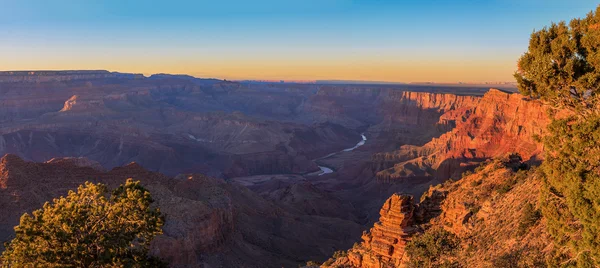 Majestátní Vista Grand Canyon za soumraku — Stock fotografie