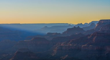 Majestic Vista of the Grand Canyon at Dusk clipart