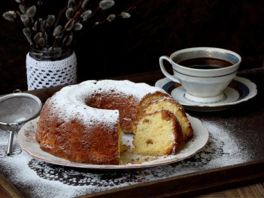 Lezzetli büyük pasta