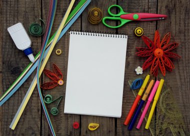 renkli kağıt quilling