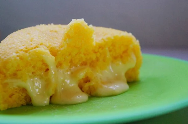 Couscous with melted cheese. Brazilian food.