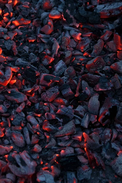 Barras Madera Quemada Debido Calor Después Del Fuego Puede Cocinar — Foto de Stock