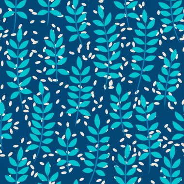 eğreltiotu yaprakları ile Seamless Modeli