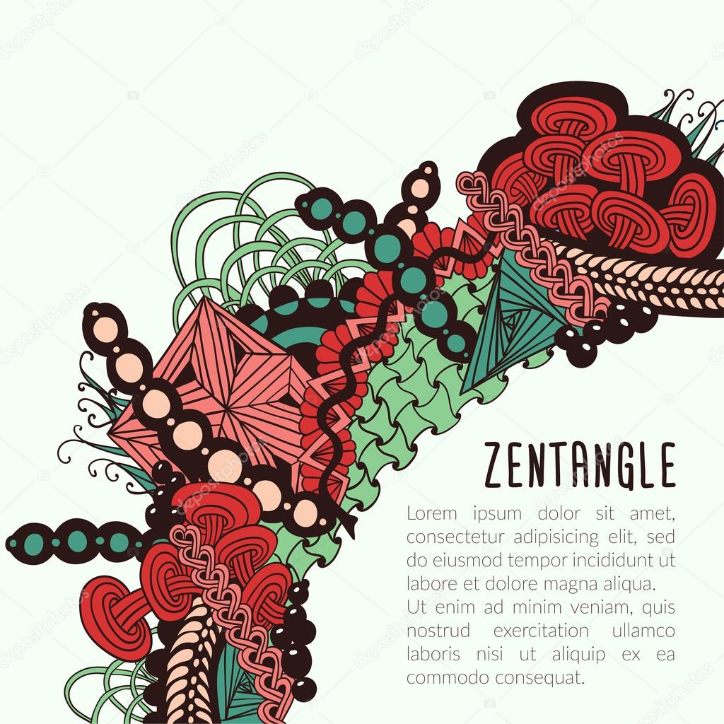 Zentangle card template