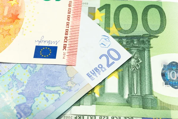 Billete de dinero en euros . —  Fotos de Stock
