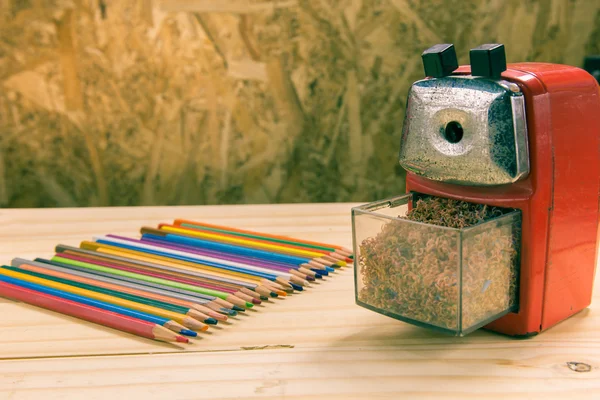 Papelería sobre fondo de madera, tono Vintage . — Foto de Stock