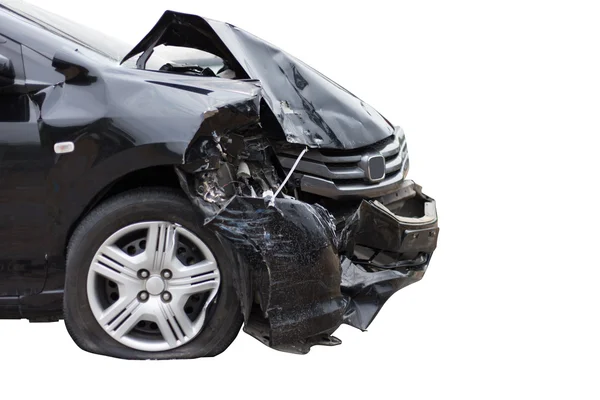 araba kaza kaza otomobil, beyaz arka plan üzerinde izole zarar.