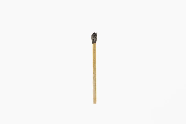 Burnt match stick isolated — Stock Photo, Image