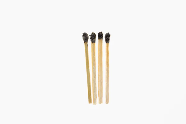 Burnt match stick isolado — Fotografia de Stock