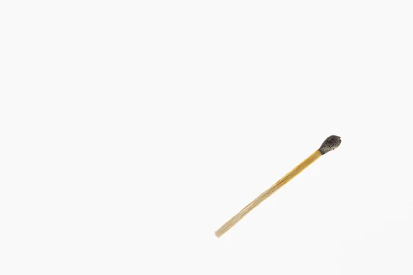 Burnt match stick isolated — Stock Photo, Image