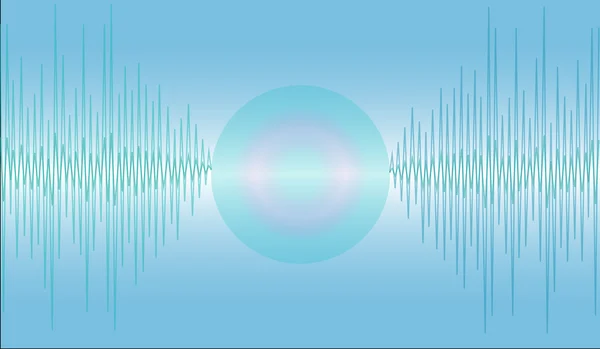 Ondas de sonido — Archivo Imágenes Vectoriales