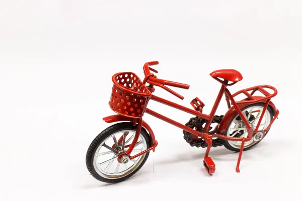 Czerwony rower zabawka — Zdjęcie stockowe