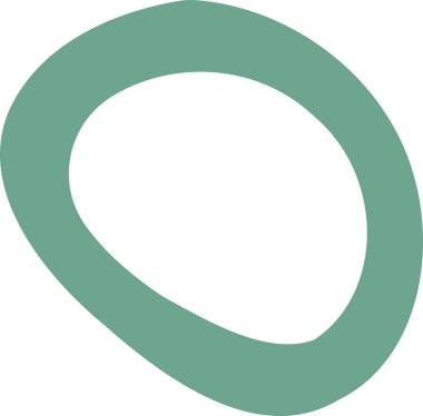 El yazısıyla düz döngü. Yeşil baloncuk karalama. El yapımı göz dirseği. Düzensiz yuvarlak şekil boş çerçeve. Çemberde delik var. Serbest yüzükle. Moda duvar kağıtları için illüstrasyon. Soyut şekil doldurma boşluğu.