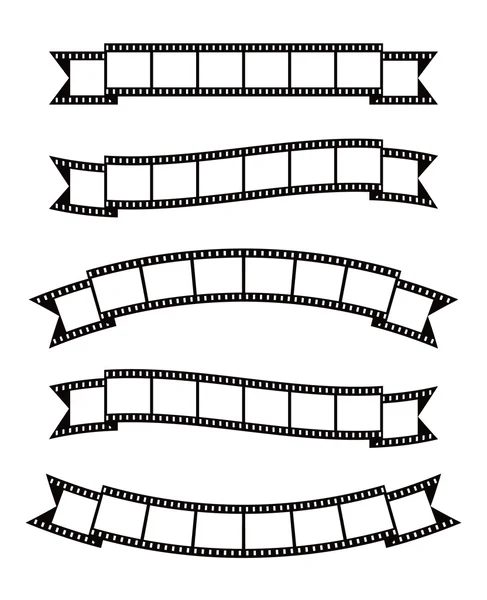 Film strips banner ribbon — Stock Vector