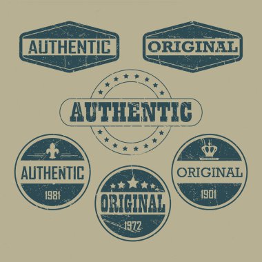 Vintage grunge Pul Seti